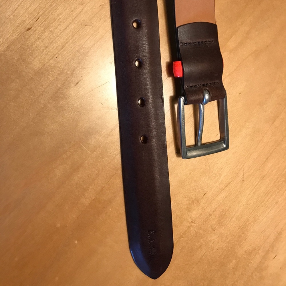Paul Smith Leather Belt Made in England 32